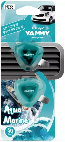 Ароматизатор на дефлектор YAMMY жидкий "Aqua Marine" 10ml