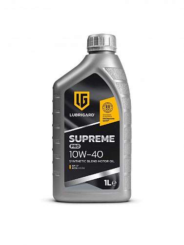 Масло моторное LUBRIGARD SUPREME SEMI SYNTHETIC PRO 10W-40 1л