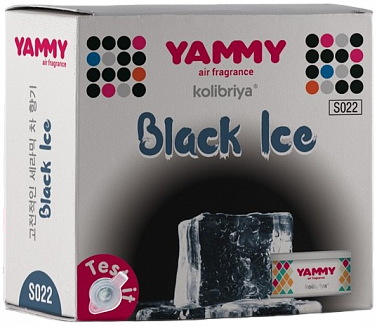 Ароматизатор на панель меловой YAMMY CERAMIC Black Ice