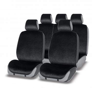 Комплекты накидок для автомобильных сидений EVEREST, черный, EVR1000