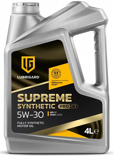 Масло моторное LUBRIGARD SUPREME SYNTHETIC PRO C3 5W-30 4л