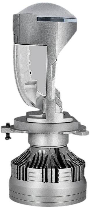 Лампа светодиодная линзованная LED R4-H4 9-30V, 80/130W, 13000Lm, 6500k, 2шт (гарантия 6 мес.)