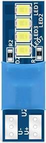 Лампа светодиодная W5W 12V 1W (с белого переход в белый) (X0126-WW) (гарантия 6 мес.)