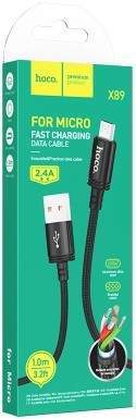 Кабель MicroUSB/USB HOCO X89 BLACK