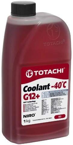 Антифриз TOTACHI NIRO Coolant Red G12+ красный -40°С 1кг