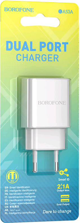 Зарядное устройство сетевое BOROFONE BA53A WHITE