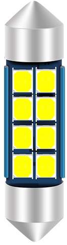 Лампа светодиодная C5W 12-24V (Y0011-36(12/24))