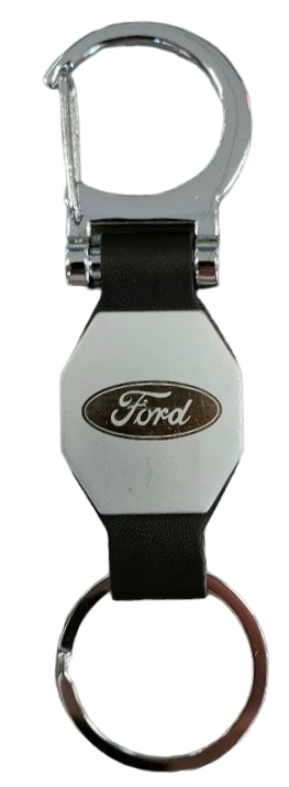 Брелок металл 2 кольца Ford
