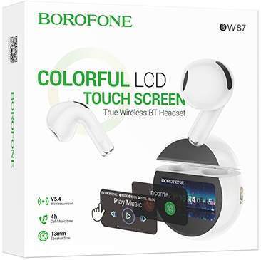 Наушники беспроводные BOROFONE BW87 белый (гарантия 1 год)