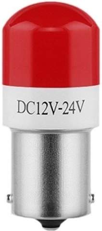 Лампа светодиодная P21W 12-24V 4,9W (красный) (S0107-1R) (гарантия 6 мес.)