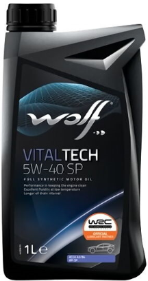 Масло моторное WOLF VITALTECH синтетика 5W-40 SP 1л
