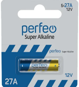 Батарейка Perfeo 27AE/5BL Super Alkaline отрывные 1шт
