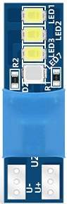 Лампа светодиодная W5W 12V 1W (с синего переход в белый) (X0123) (гарантия 6 мес.)