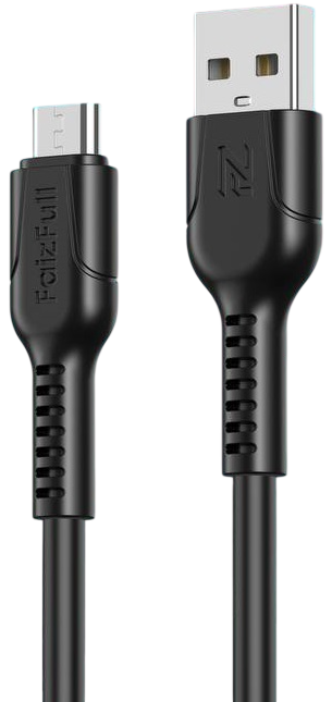 Кабель MicroUSB/USB (без упаковки) FaizFull M3 1М черный