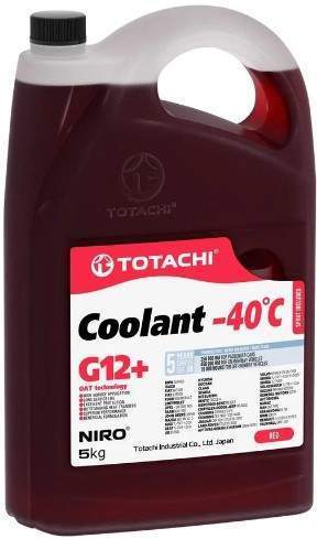 Антифриз TOTACHI NIRO Coolant Red G12+ красный -40°С 5кг