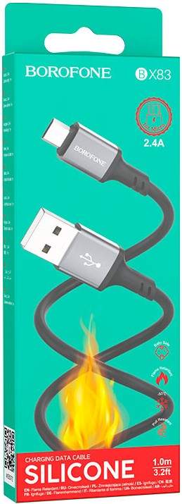 Кабель MicroUSB/USB BOROFONE BX83 черный