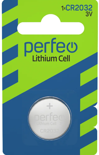 Батарейка Perfeo CR2032/5BL Lithium Cell отрывные 1шт