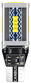 Лампа светодиодная W5W 12-24V 5W (X0109) (гарантия 6 мес.) 2шт