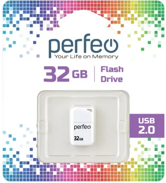 Флэш-накопитель USB Perfeo 32GB M03 White
