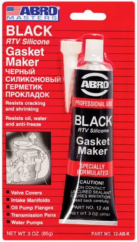 Герметик прокладок силиконовый ABRO MASTERS черный 85гр