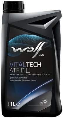 Масло трансмиссионное для АКПП WOLF VITALTECH ATF Dexron III полусинтетика 1л