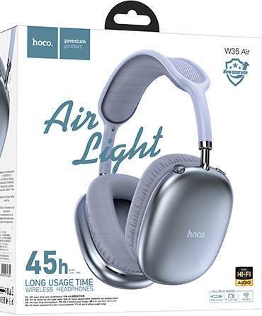 Наушники игровые HOCO W35 AIR голубой