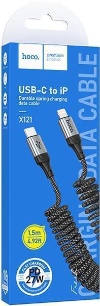 Кабель LIGHTNING/TYPE-C HOCO X121 1,5М черный