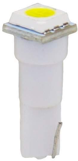 Лампа светодиодная T5W 12V 0.2W (белая) (X0037)