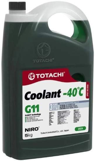 Антифриз TOTACHI NIRO Coolant Green G11 зеленый -40°С 5кг