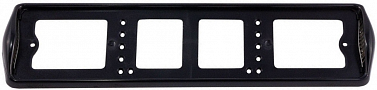 Рамка номерного знака задняя с боковой подсветкой черный