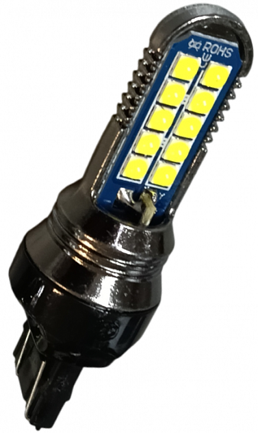 Лампа светодиодная W21/5W 12-24V 10W 2 шт. (S0156-4WW) (гарантия 6 мес.)