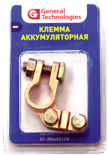 Клемма General Technologies для аккумулятора "-" GT-M060012N (цинк)