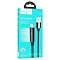 Кабель LIGHTNING/USB HOCO U125 1М (с дисплеем) черный 