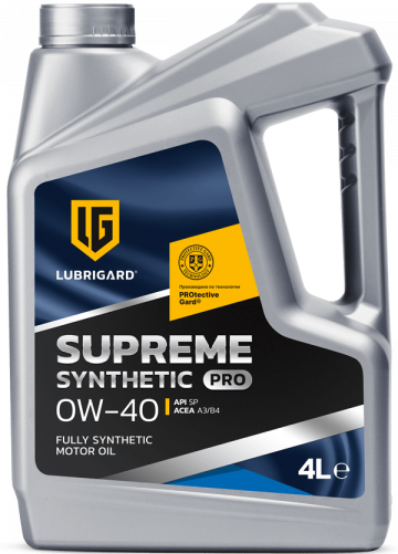 Масло моторное LUBRIGARD SUPREME PRO синтетика 0W-40 4л