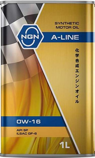 Масло моторное NGN A-Line (металл) синтетика 0W-16 SP/ILSAC GF-6 1л