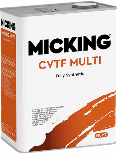 Масло трансмиссионное для CVT Micking CVTF MULTI синтетика 4л