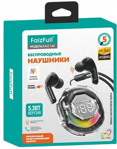 Наушники беспроводные FaizFull 142 черный