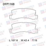 Колодки тормозные дисковые DOUBLE FORCE DFP1168