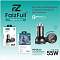 Зарядное устройство автомобильное FaizFull FZ24 1USB-25W/1PD-30W черный
