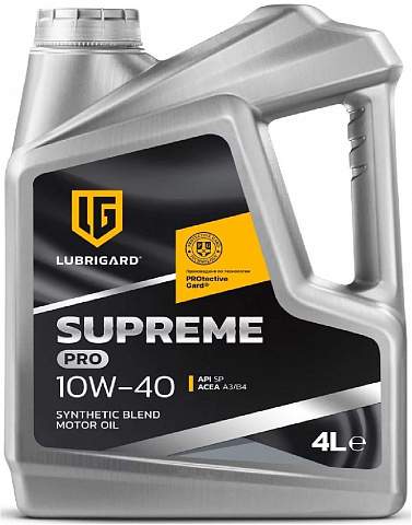 Масло моторное LUBRIGARD SUPREME SEMI SYNTHETIC PRO 10W-40 4л