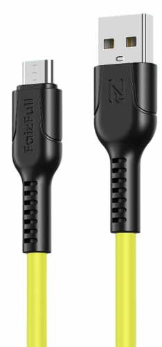 Кабель MicroUSB/USB (без упаковки) FaizFull M3 1М желтый