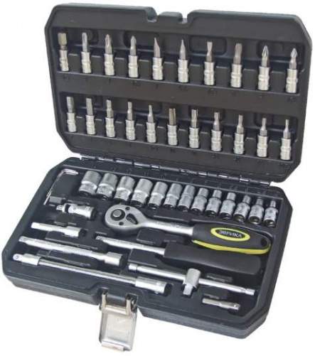 Набор инструмента ЭВРИКА ER-80046 1/4"DR (46 пр.) (гар-я 6 мес. без трещетки)