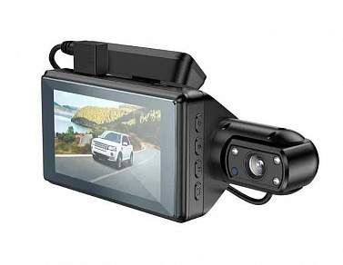 Автомобильный видеорегистратор Hoco DI07 черный, 1080p (Full HD)