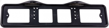 Рамка номерного знака задняя с верхней подсветкой Черный