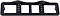 Рамка номерного знака задняя с верхней подсветкой Черный