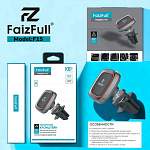 Держатель смартфона магнитный в дефлектор FaizFull F15 черный/красный