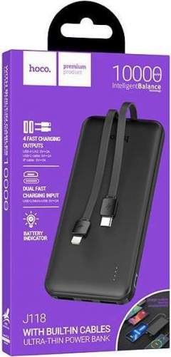 Аккумулятор внешний HOCO J118 10000mAh черный