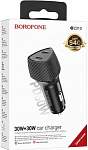 Зарядное устройство автомобильное BOROFONE BZ31D 1PD-30W/1PD-30W черный
