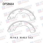 Колодки тормозные барабанные DOUBLE FORCE DFS8664