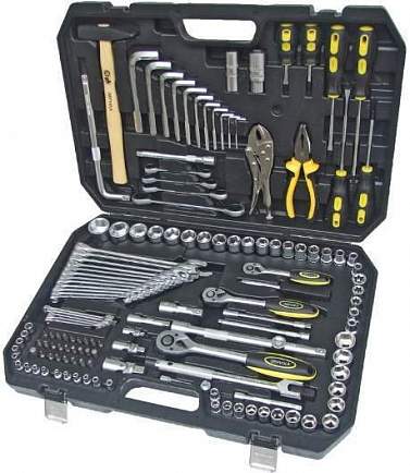 Набор инструмента ЭВРИКА ER-80142 1/2" 3/8" 1/4"DR (142 пр.) (гар-я 6 мес. без трещетки)